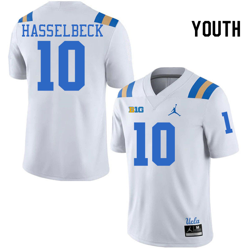 Youth #10 Henry Hasselbeck UCLA Bruins College Football Jerseys Stitched-White